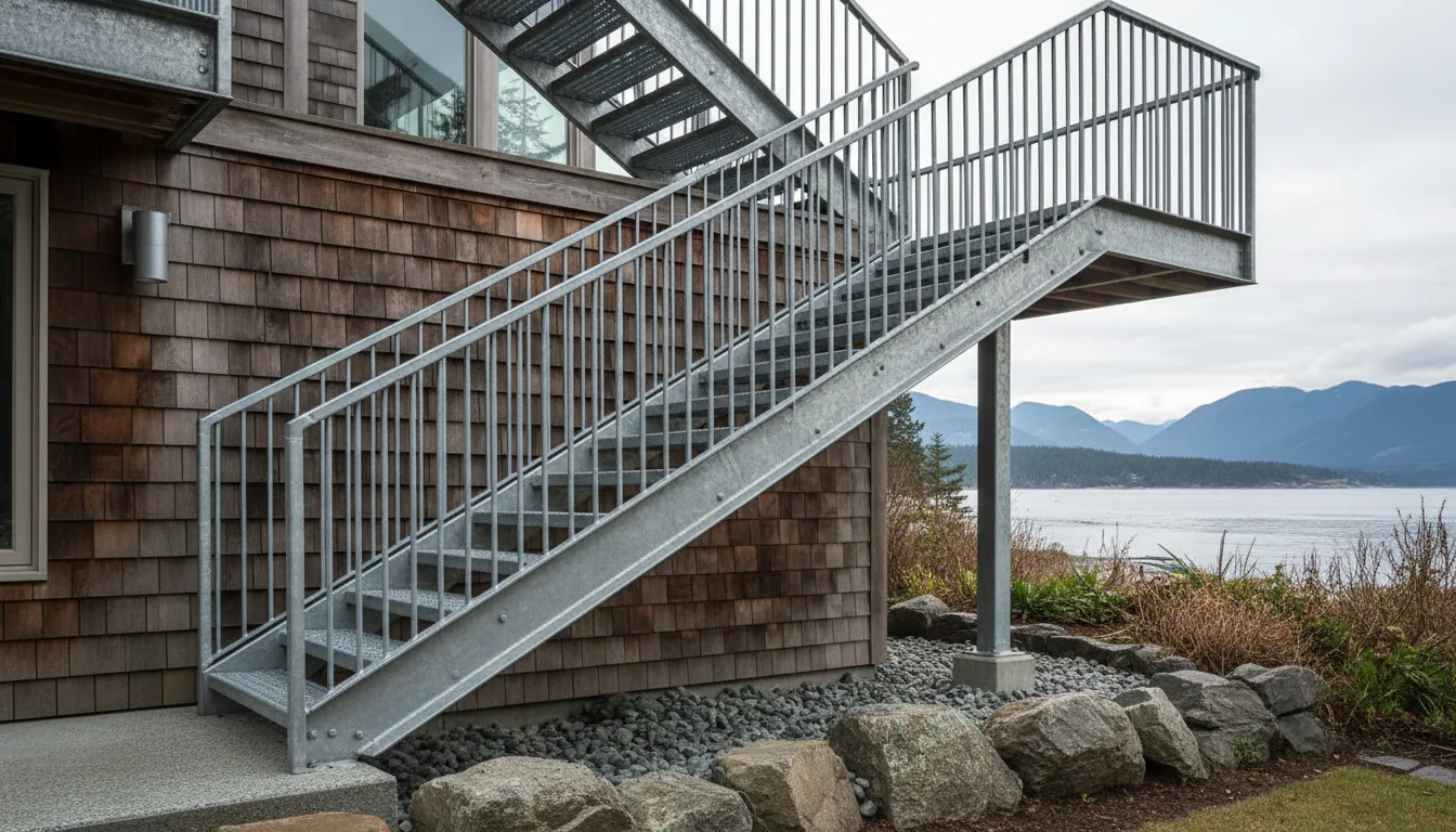 Hot-Dip Galvanizing for Exterior Stairs on the North Shore — When It's Worth It